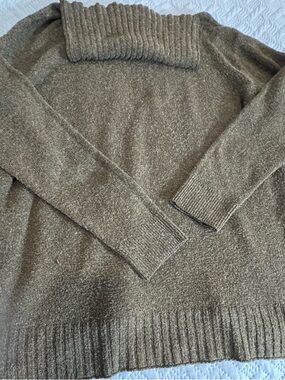 Women's Ribbed Cowl Neck Sweater. Brass Plum (Nordstrom House Brand). Size L.